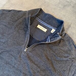 English Laundry Mens XXL Gray Heather Quarter Zip Pullover Sweater Modal Blend